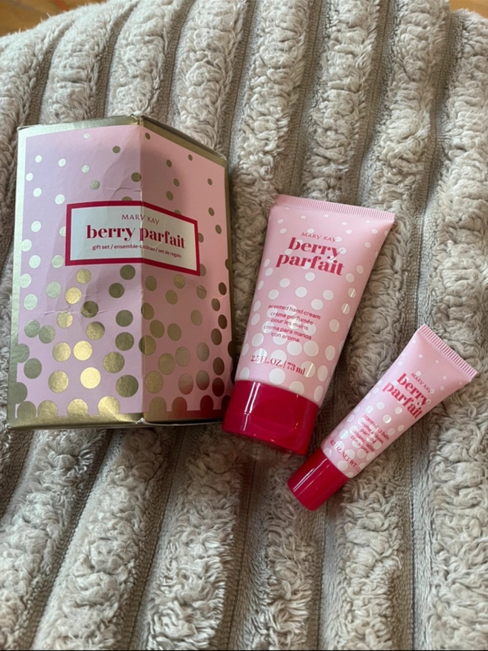 Mary Kay Berry Parfait Pink Hand Cream & Lip Gloss Duo